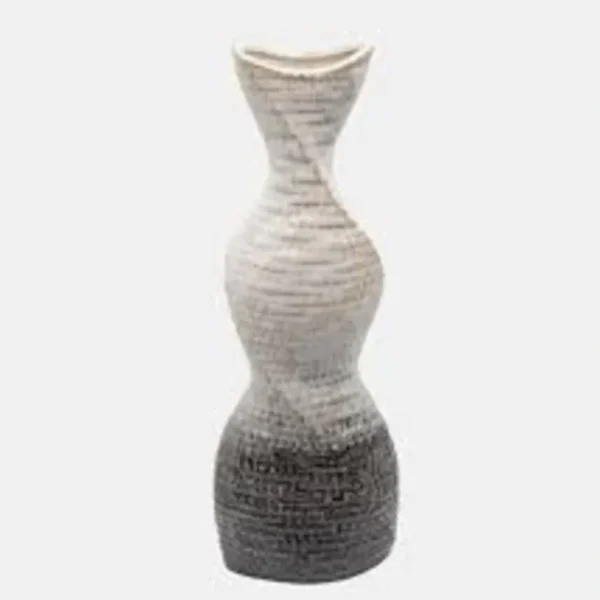 15750-01 16" TWISTED VASE, 0 CREAM - cozylivehome.com | we sell a wide range of comfortable household items* Giftware