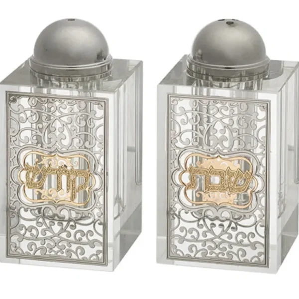 UK49227 Crystal Salt Shaker 8*4 cm with Laser Cut Plaque- Ornaments - cozylivehome.com | we sell a wide range of comfortable household items* Giftware