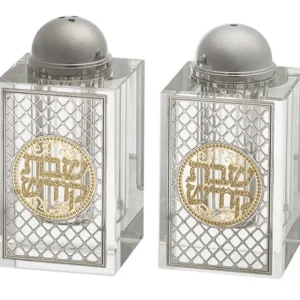 UK49228 Crystal Salt Shaker 8*4 cm with Laser Cut Plaque- Ornaments - cozylivehome.com | we sell a wide range of comfortable household items* Giftware