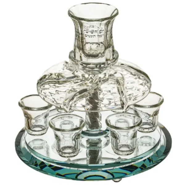 UK49495 Crystal Wine Divider 33*25 cm with 6 Small - cozylivehome.com | we sell a wide range of comfortable household items* Giftware