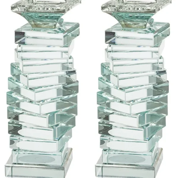 UK40733 Pair of Crystal Elegant Candlesticks 19.5 cm - cozylivehome.com | we sell a wide range of comfortable household items* Shop All