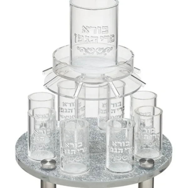 UK49301 Perspex Wine Divider 19.5*18 cm with 8 cups - cozylivehome.com | we sell a wide range of comfortable household items* Giftware