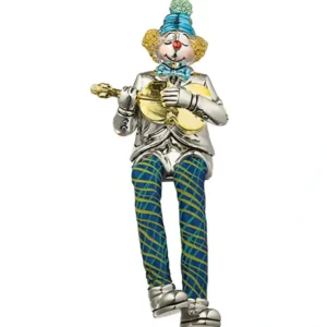 UK46035 Polyresin Clown Figurine With Cloth Legs 12 Cm- Guitar Player - cozylivehome.com | we sell a wide range of comfortable household items* Giftware