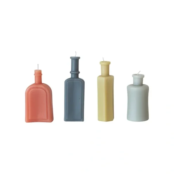 Unscented Vintage Bottle Shaped Candles Set 4 - cozylivehome.com | we sell a wide range of comfortable household items* Shop All