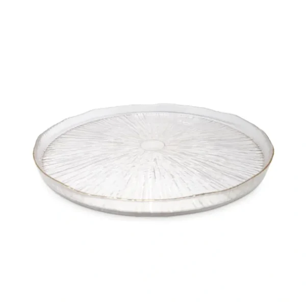 VC5147 Crystal Glass Chargers with Gold Raised Rim - cozylivehome.com | we sell a wide range of comfortable household items* Shop All