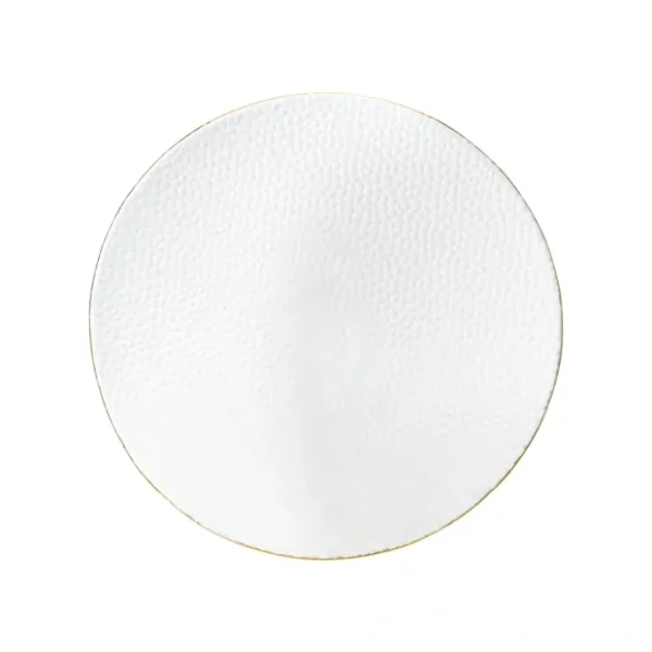 VD-1303-CG Vine, hamered Clear with Gold Rim, Glass Chargers, 13' - cozylivehome.com | we sell a wide range of comfortable household items* Shop All