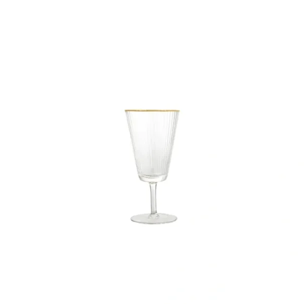 VD-3013-OGR Vikko Decor - Gold Rim, Optic Water Glass, 13 Oz - cozylivehome.com | we sell a wide range of comfortable household items* Shop All