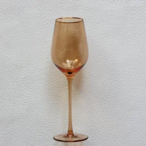 VD-P13-AM Platinum, Amber with Gold Rim, Wine Glass, 13.5 oz - cozylivehome.com | we sell a wide range of comfortable household items* Shop All