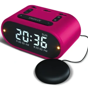 Vibrating Alarm Clock - Pink - cozylivehome.com | we sell a wide range of comfortable household items* Shop All