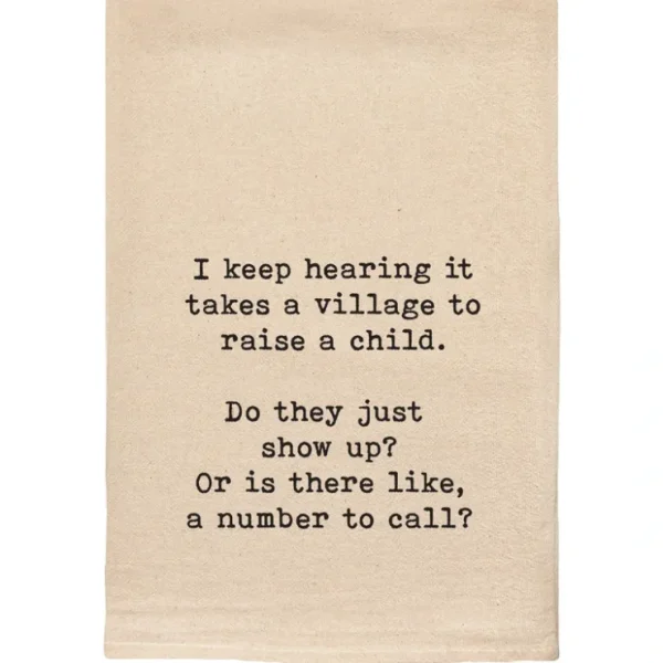 VILLAGE FUNNY NATURAL TOWEL - cozylivehome.com | we sell a wide range of comfortable household items* Shop All