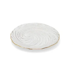 VP3954 Glass Dessert Plates with Gold Rim - cozylivehome.com | we sell a wide range of comfortable household items* Giftware