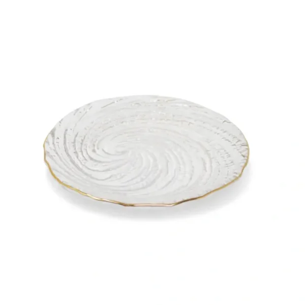 VP3954 Glass Dessert Plates with Gold Rim - cozylivehome.com | we sell a wide range of comfortable household items* Giftware