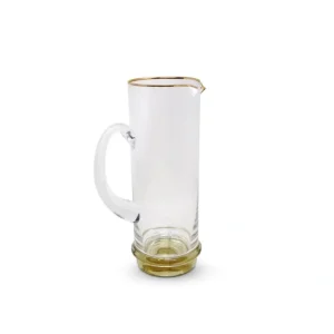 VPG3909 Pitcher with Gold Base and Rim - cozylivehome.com | we sell a wide range of comfortable household items* Giftware