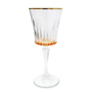 VWR4379 Set of 6 Water Glasses with Amber Bottom and Gold Rim - cozylivehome.com | we sell a wide range of comfortable household items* Shop All