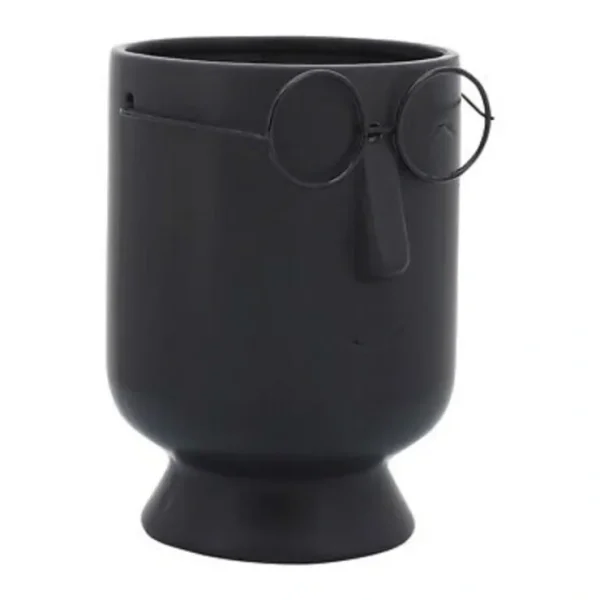 16717-01 W/ GLASSES VASE, BLACK - cozylivehome.com | we sell a wide range of comfortable household items* Giftware