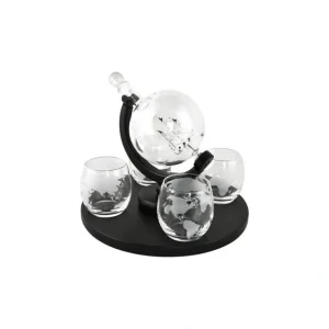 WB200 World Liquor Bottle and 4 Glasses - cozylivehome.com | we sell a wide range of comfortable household items* Giftware