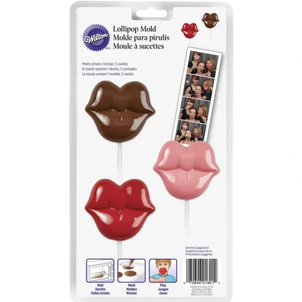 Wilton 2115-1801 Valentine Pucker Up Lollipop Mold - cozylivehome.com | we sell a wide range of comfortable household items* Shop All