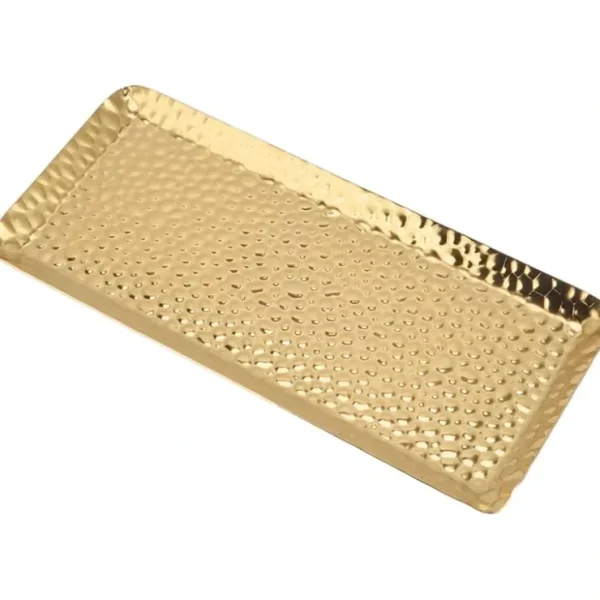 16090 11X7 GOLD Hammered Rectangle Serving Tray - cozylivehome.com | we sell a wide range of comfortable household items* Giftware